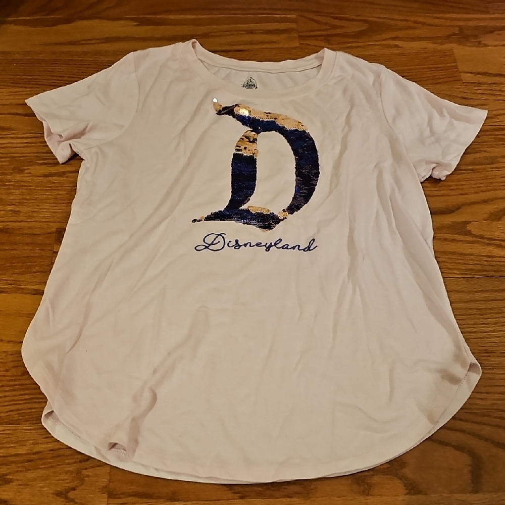 Disney  Gold And Purple Sequin Tee